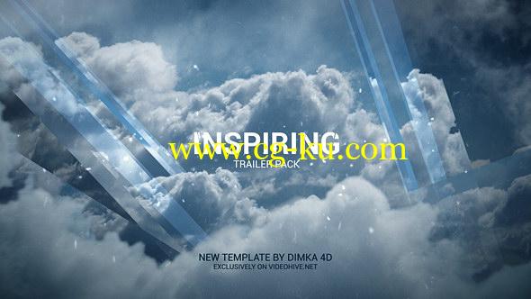 AE模板：震撼史诗大气天空云朵图文展示包装片头 Inspiring Trailer Pack的图片1