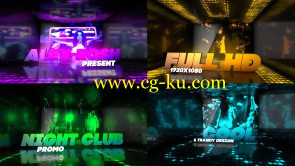 AE模板：动感夜店酒吧霓虹舞台宣传片 Night Club Promo的图片1