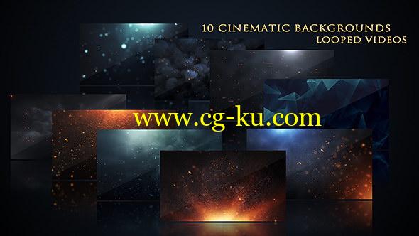 视频素材：11组大气飞舞火星粒子影视特效视频素材 Cinematic Background Pack的图片1