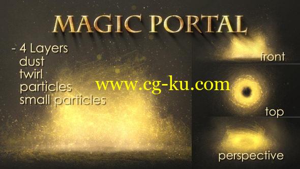 AE模板：漂亮大气魔法风暴粒子动画 Magic Portal的图片1