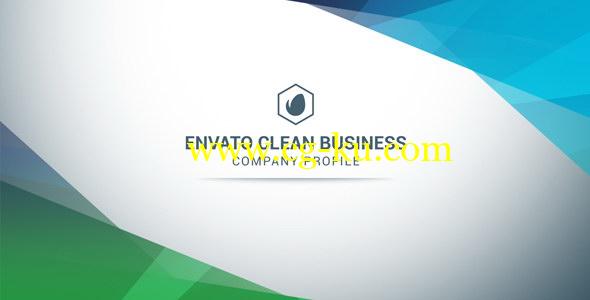 AE模板：现代时尚公司企业发展简介展示 Clean Business Company Profile的图片1