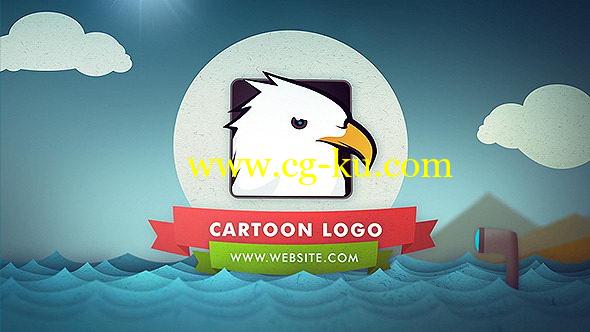 AE模板：MG卡通海上小船航行 LOGO 标题展示 Cartoon Logo Reveal的图片1