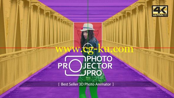 AE模版:平面图片转三维摄像机空间透视移动动画 Photo Projector Pro – Professional Photo Animator的图片1