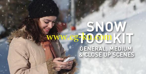 AE模板：冬天雪花飞舞场景制作工具  Snow Toolkit的图片1
