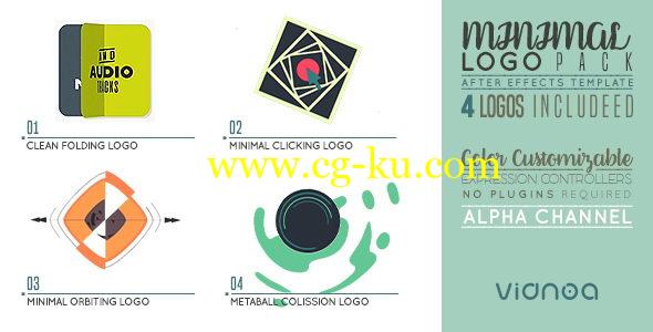 AE模板：迷你MG小动画LOGO展示片头 Minimal Logo Pack的图片1