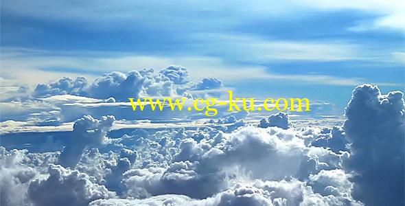 视频素材：高空实拍蓝天白云动画素材 Flying Above the Clouds 3的图片1