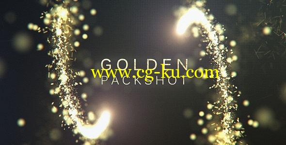 AE模板：金色粒子光效LOGO标题展示片头 Golden Packshot的图片1