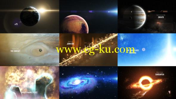 AE模板：浩瀚宇宙三维行星标题动画 Solar System 3 ( The Observable Universe ) 8K的图片1