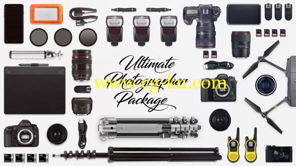 AE模板：数码单反摄影摄像影视器材图像展示包装 Ultimate Photographer Package的图片1