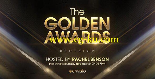 AE模板：金色粒子颁奖典礼片头包装 Golden Awards Opener Redesign的图片1