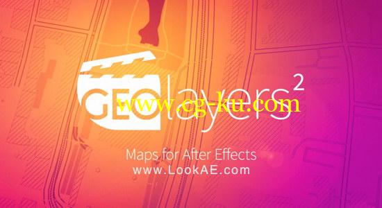 AE脚本：世界地图任意位置路径展示动画 Aescripts GEOlayers 2 v1.1.2 + 使用教程的图片1