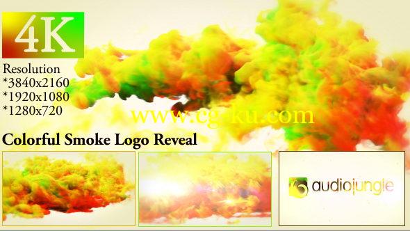 AE模板：多彩烟雾LOGO标志片头 Colorful Smoke Logo Reveal的图片1