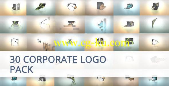 AE模板：30种简洁公司企业LOGO标志动画 30 Corporate Logo Animation Pack的图片1