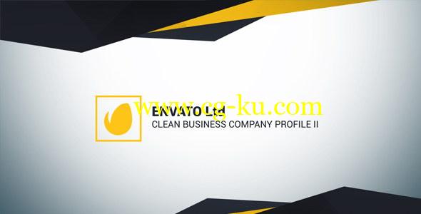 AE模板：现代简介公司企业商务推广介绍栏目包装 Clean Business Company Profile II的图片1