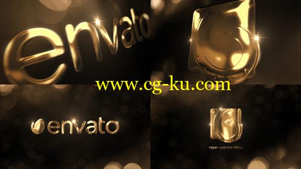 AE模板：优雅金色LOGO标志片头 Elegant Gold Logo Reveal的图片1