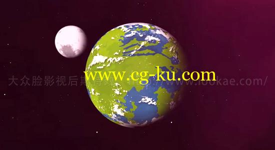 AE教程：地球自转月球公转绑定旋转动画 Advanced Planet & Moon Rig的图片1