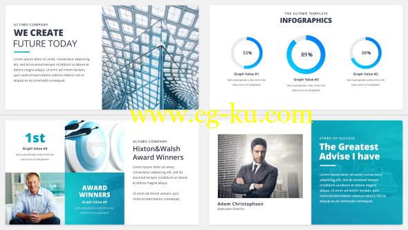 AE模板：现代简洁公司企业商务推广介绍栏目包装 The Ultimo – Corporate Presentation Pack的图片1