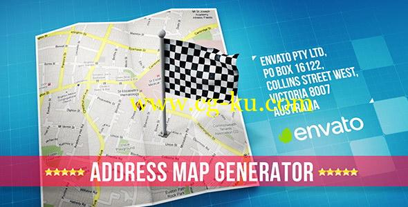 AE模板：地图导航元素动画包 Map的图片1
