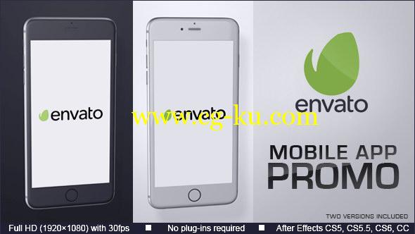 AE模板：手机APP应用界面展示 Mobile App Promo的图片1