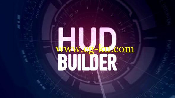 AE模板：高科技HUD元素动画创建器 HUD Builder的图片1