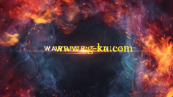 AE模板：震撼史诗大片粒子文字标题片头 Warrior Trailer Titles的图片1