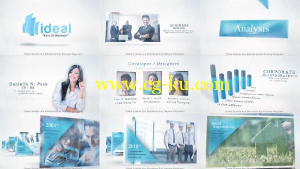AE模板：公司企业团队人员业务介绍栏目包装 Corporate Video的图片1