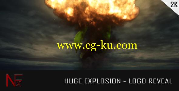 AE模板：蘑菇云爆炸LOGO标志片头 Huge Explosion Logo Reveal的图片1