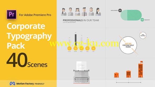 Pr预设-公司企业商务介绍宣传MG片头动画 SEO Corporate Typography Pack for Premiere Pro的图片1