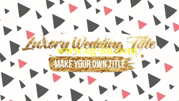 AE模板-豪华婚礼标题包装动画 Luxory Wedding Title Kit的图片1