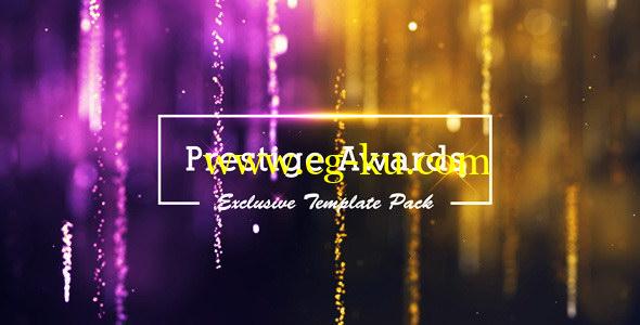 AE模板-金色粒子光束年会活动晚会颁奖典礼栏目包装片头 Prestige Awards的图片1