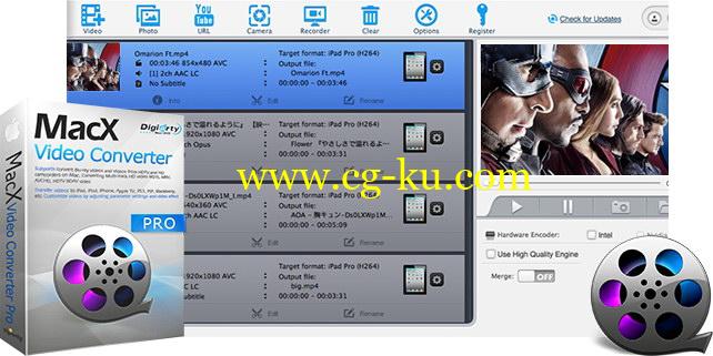 Mac苹果版-全能视频格式转换软件专业中文版 MacX Video Converter Pro 6.4.0的图片1