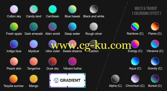 AE脚本：颜色渐变快速生成器 AEscripts FXGradient v1.0的图片1