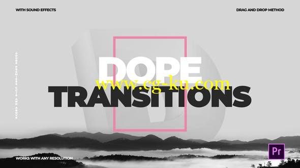 Premiere模板-464种冲击缩放旋转信号干扰破损无缝视频Pr转场预设 Dope Transitions的图片1