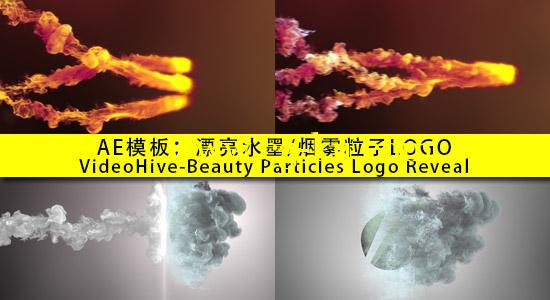 AE模板：漂亮水墨/烟雾粒子LOGO（VH-Beauty Particles Logo Reveal）的图片1