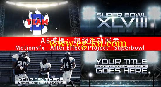 AE模板：超级运动展示 Motionvfx – After Effects Project – Superbowl的图片1