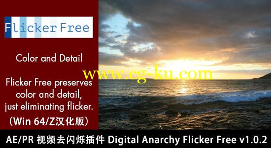 AE/PR 视频去闪烁插件 Digital Anarchy Flicker Free v1.0.2（Z汉化）的图片1