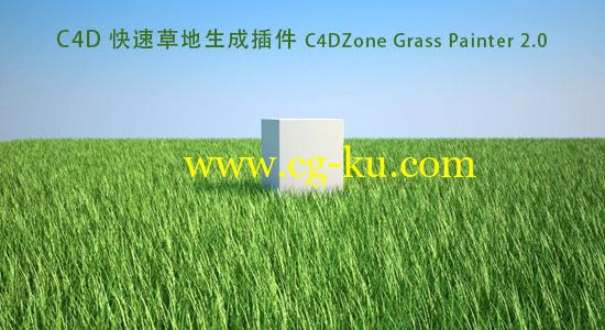 C4D 快速草地生成插件 C4DZone Grass Painter 2.0的图片1