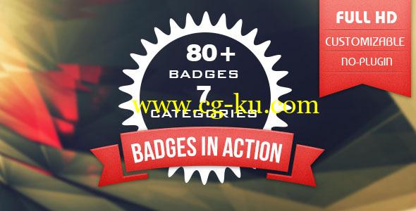 AE模版-80组简洁徽章标题文字动画Videohive 80+ Badges : Corporate/Festival/Neon/Organic的图片1