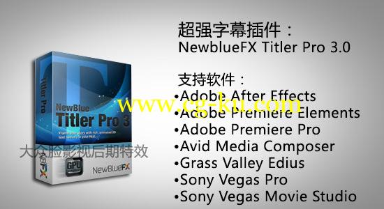超强字幕插件：NewblueFX Titler Pro 3.0 build 141007 （多软件支持）的图片1