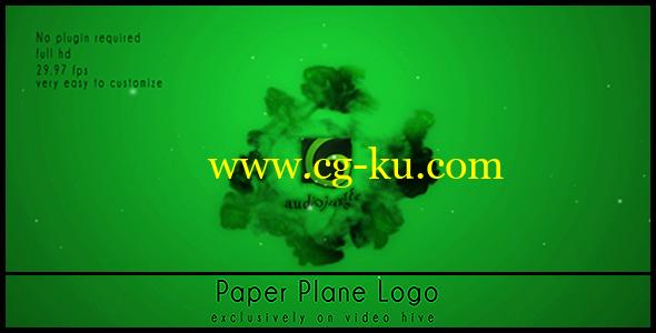 AE模版：纸飞机撞击水墨LOGO展示 VideoHive Paper Planes的图片1
