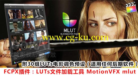 FCPX插件：LUTs文件加载工具 MotionVFX mlut + 30组LUT调色预设的图片1