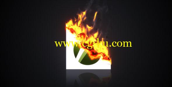 AE模版：LOGO燃烧展示片头 Burning Paper Logo的图片1