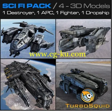 Turbosquid 3D ModelSCI FI Pack的图片1