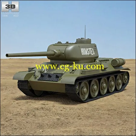 3D model of T-34-85的图片1