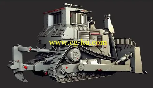 Eat3D.The.Dozer.Part.1.Building.And.Rendering.A.High.Poly.Dozer.In.3ds.Max-HELL的图片1