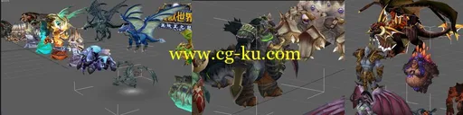 WOW魔兽世界各种角色模型的图片1