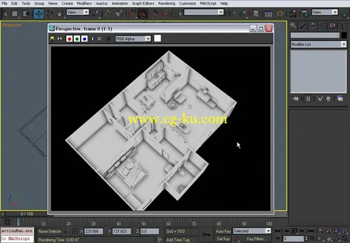 3D-Palace - 3ds max 室内场景简模教程1-3部分的图片1
