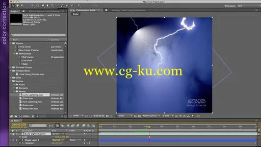 After Effects Apprentice 15Creating a Sports Opening Title的图片1