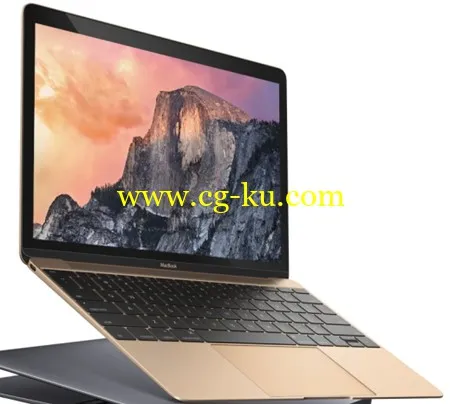 苹果 MacBook3D模型免费下载的图片1