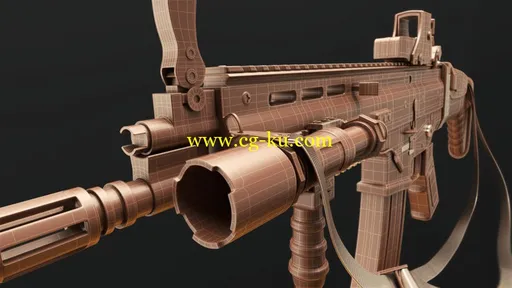 Modeling an Assault Rifle in Blender的图片1